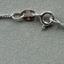silver petal necklace Image 3