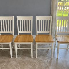 white table with  matching 4 chairs