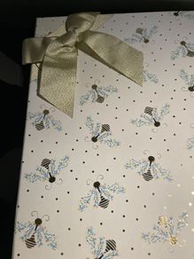 Martha Stewart gift box with gold bow