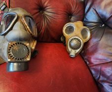Two gas masks