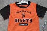 BNWT - Toddler San Francisco Giants Baseball Branded T-Shirt &amp; Shorts Set  - size 2 years