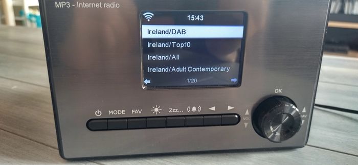 Internet Radio WiFi Dab with adapter Brand New Working perfectly