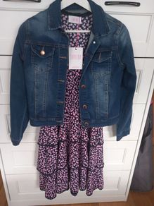 BNWT Savida Girls Dress Free Denim Jacket