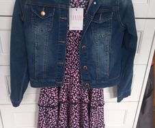 BNWT Savida Girls Dress Free Denim Jacket