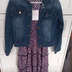 BNWT Savida Girls Dress Free Denim Jacket