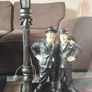 Laurel & Hardy Lamp Figures  Large 230e  & medium 150e (Working) Image 6