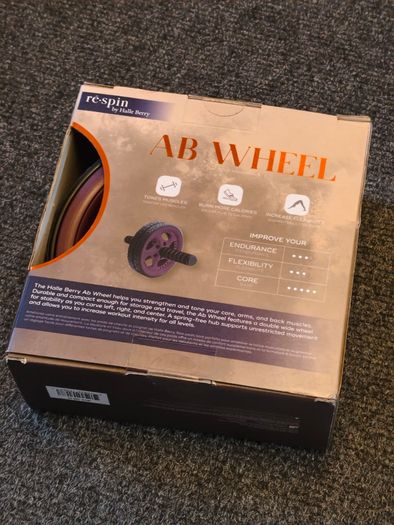re-spin by Halle Berry Ab Wheel - Core Workout Roller (Brand New)