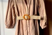 Zara linen mix  dress uk 10-12
