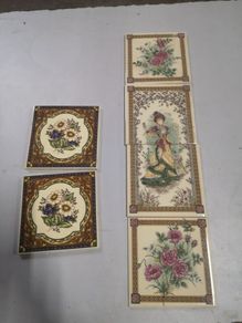 art nouveau style wall tiles