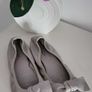 Lou Lou Grey Leather Flats with Bows Sz 41 (Fit 8-8.5 UK) - Rrp 245 (New) Image 5