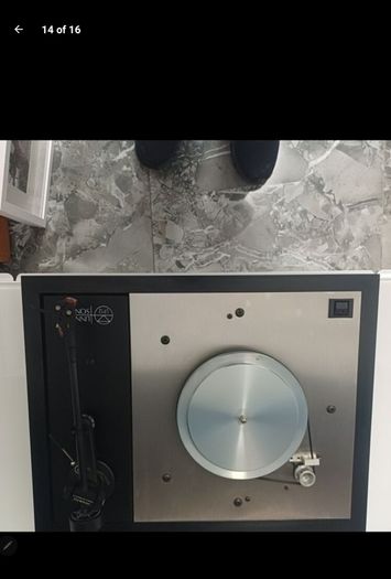 Hifi Gold Legendary iconic Linn Sondek LP12 Transcription turntable in Stunning Condition with AR Cambridge Cartridge and Linn basik Plus Tonearm and high end Audio Cables fully serviced and re capped