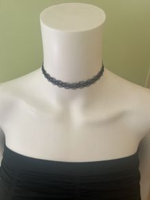 Black lace necklace