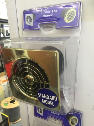 4" Brass Effect Fans Standard