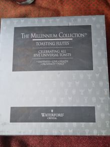 Waterford crystal Millenium flutes