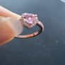 Pandora Pink Hearted Ring Image 2