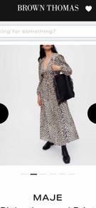 Maje leopard dress . Size 36 . Uk 10 . New