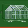 XL Aluminium Greenhouse  Free Delivery Image 3