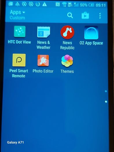 HTC One-M8, 1.8GB Ram, 16GB HDD, O2 network I think, working fine, Does show wear