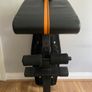 Foldable Adjustable Weight Bench + Dumbbell Weights Image 4