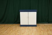Navy &amp; Cream Cottage Cupboard