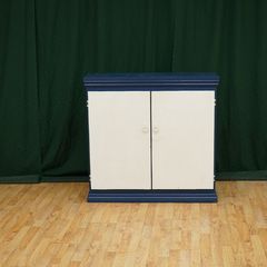 Navy & Cream Cottage Cupboard