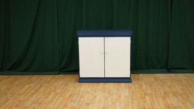 Navy & Cream Cottage Cupboard