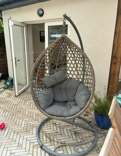 egg chair - not used much, the orchard