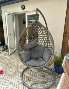 egg chair - not used much, the orchard