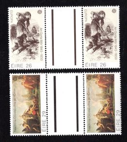 1982 Ireland Europa: Historical Events Stamps Gutter Pair Mint Never Hinged (MNH)