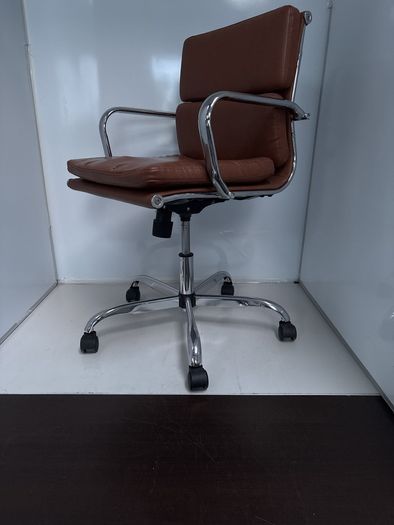 stainless steel and Leather at chair