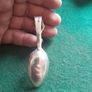 silver tea caddy spoon Image 2