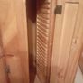tv unit. Solid Mexican pine. Storage unit. Glass cabinet Image 2
