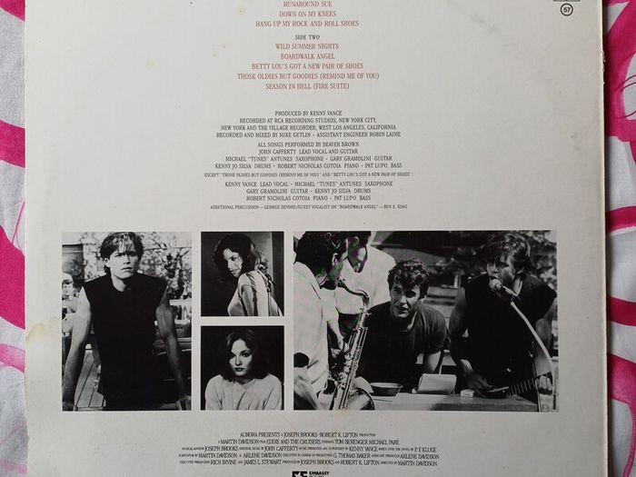 Eddie and the Crusiers Original Soundtrack on Vinyl