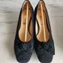 Gabor ladies shoes pumps hooty bow suede leather black RRP 105 euro size UK 4.5 EU 37.5 perfect for back to school new & boxed Image 3