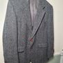 vintage mens Harris Tweed wool coat blazer jacket Size 44 short 100% scottish wool handwoven Image 7