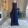 Navy and Silver Sequin Long Dress Size UK 14 / EU 42 Image 4