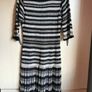 Karen Millen Knitted A-line Crochet Striped Dress UK 12 Image 3