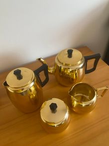 Vintage Towerbrite Gold andonished Set