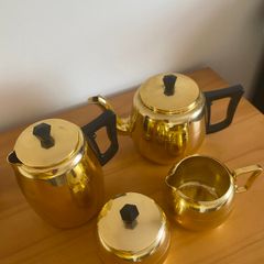 Vintage Towerbrite Gold andonished Set