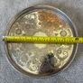 mid-20th century round silver-plated gallery tray Image 4
