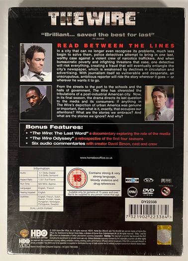The Wire The Complete Fifth Season DVD Television Boxset New and Sealed