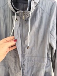 Grey "FranStyle" Trench Coat  size 10/12