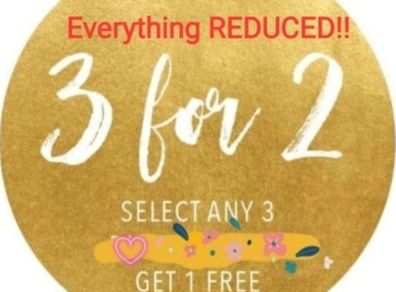 3 For 2 On Everything - Choose Any 3 - Pay For 2 - Get 1 Free!!