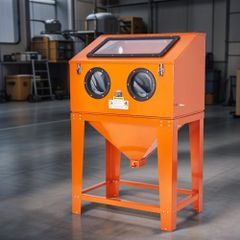 90 Gallon/340.7 L Sandblasting Cabinet with 1.8 Gallon/6.8 L Dust Collection System