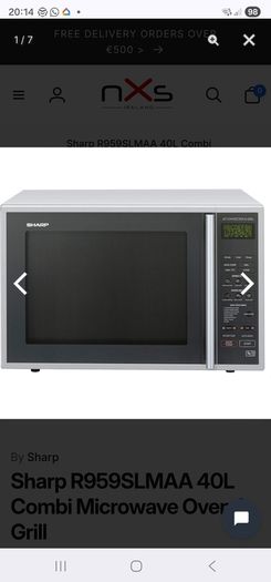 Sharp R959SLM Combi Microwave/Grill/Oven (faulty microwave)
