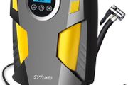 NEW SALE | Digital Tyre Inflator, Portable Air Compressor Car Tyre Pump with 3 Nozzle Adaptors and Digital LED Light, 12V Rapid Tyre Inflator Air Compressor for Car Tires and Other Inflatables