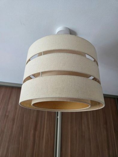 Inlight Petra Natural Woven Effect light shade with a unique three-layer slubby cylinder design