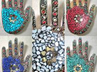 main image for ad CLEARANCE Exquisite Metal Incense Holder with Genuine Stones - Perfect for Smudging &amp; Ceremonial Use