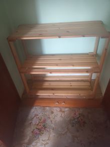 3 Tier Wooden Shelf Unit.