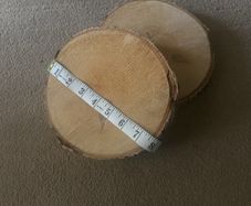 2 x wooden slices